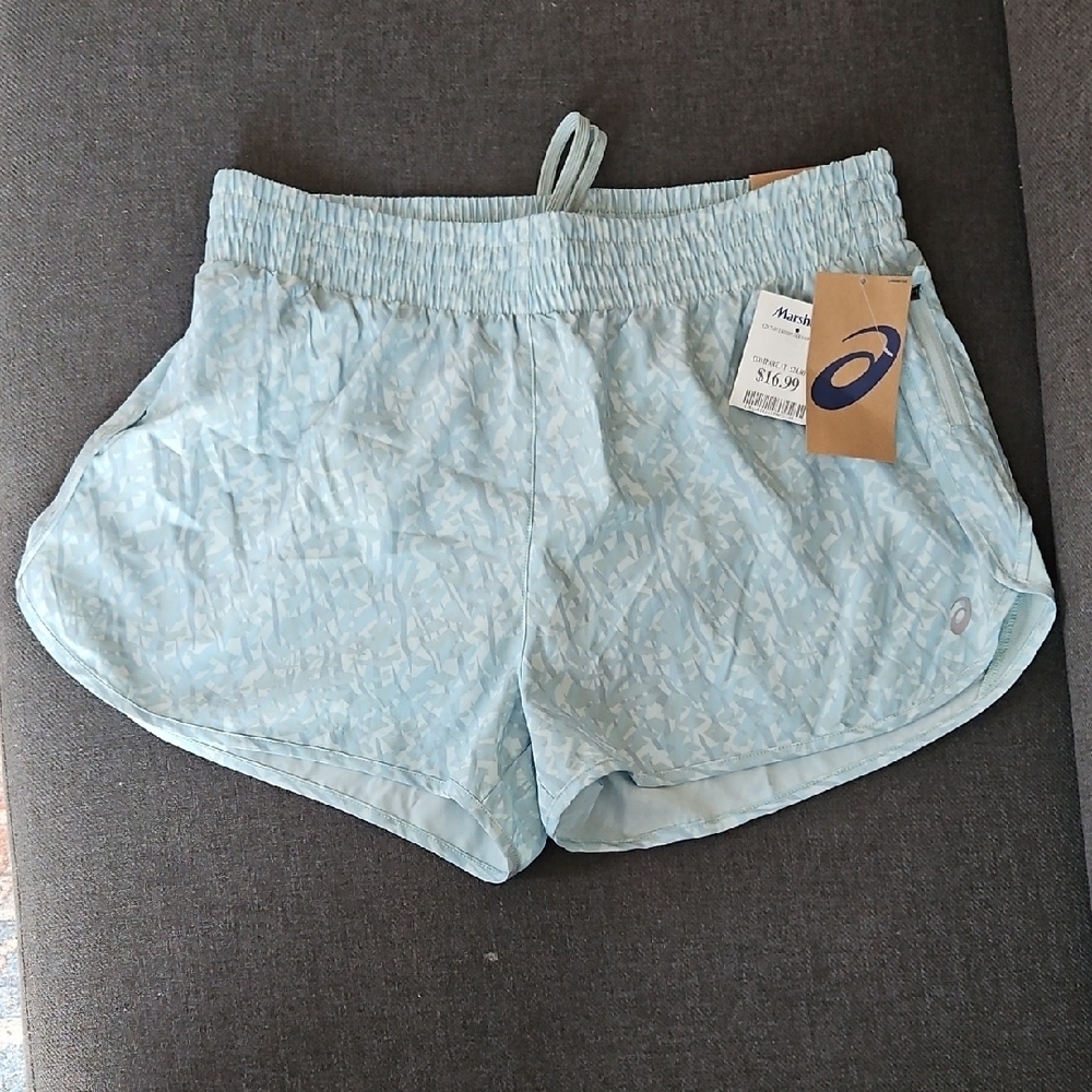 Asics Sky Blue Athletic Shorts Size Medium